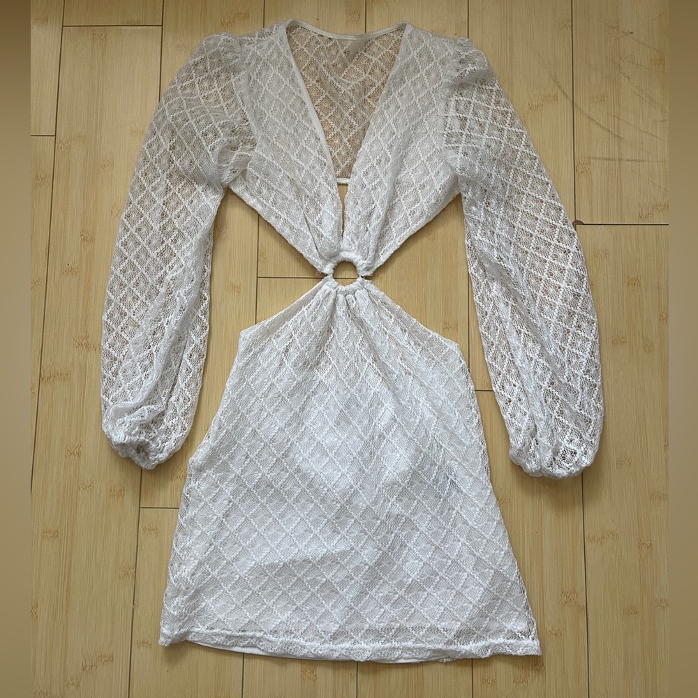 crochet cutout dress